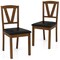 Costway Dining Chairs Set of 2/4 PU Leather Dining Room Chairs with Hollowed Backrests